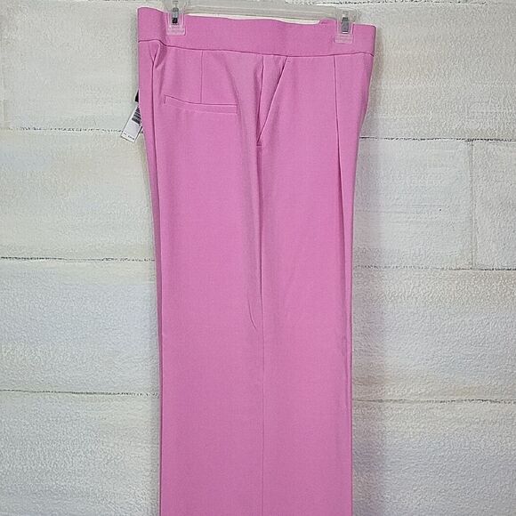 ELIE TAHARI Pink High-Waisted Trousers. Size 6 - Picture 2 of 10